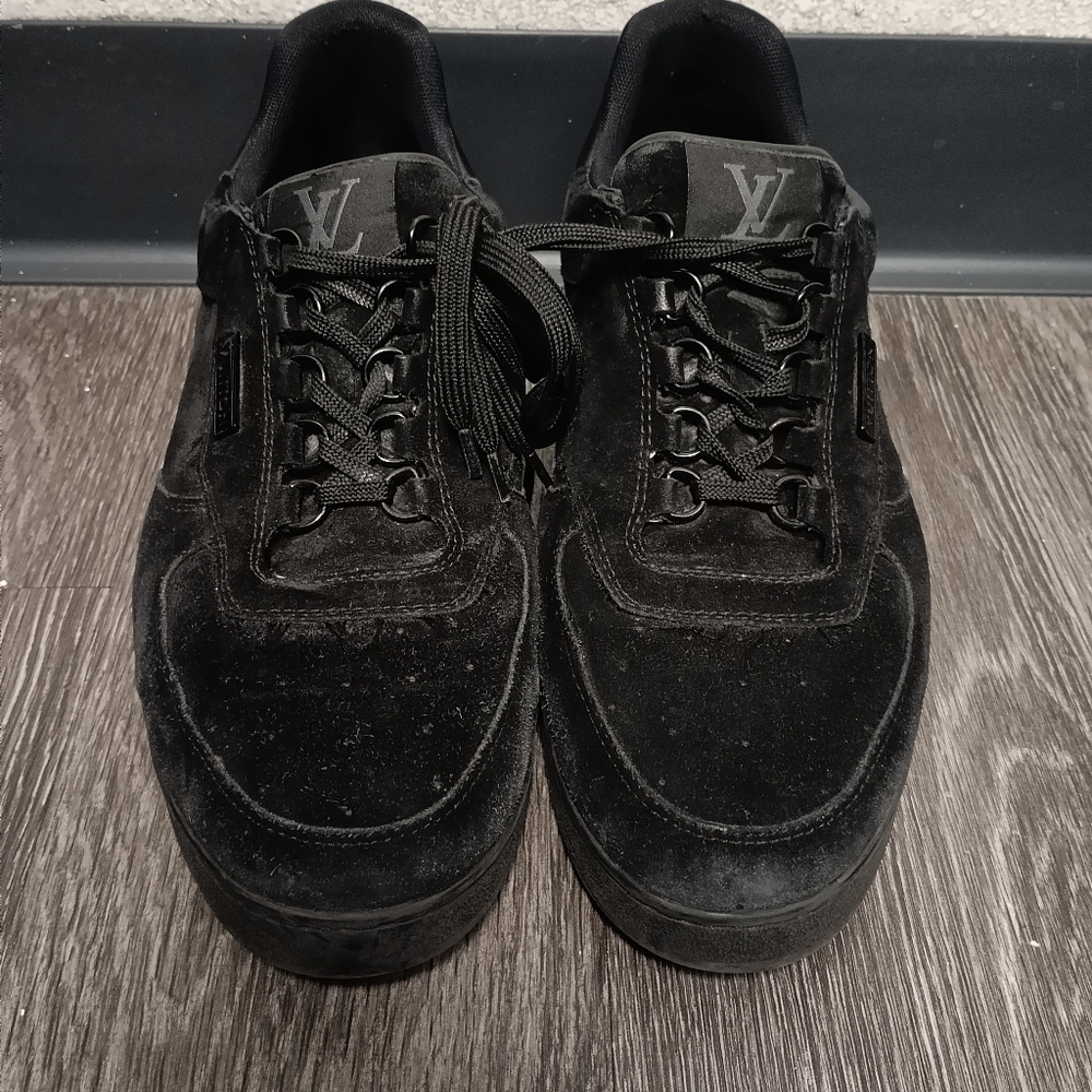 Louis Vuitton Virgil Abloh Black Suede Shoes